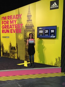 Julia prepares for the London Marathon
